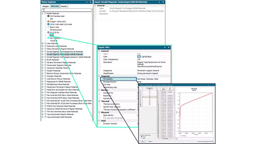 Flexible material databases