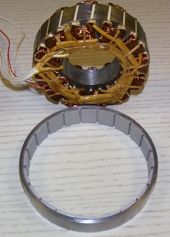 External rotor motor for automotive use