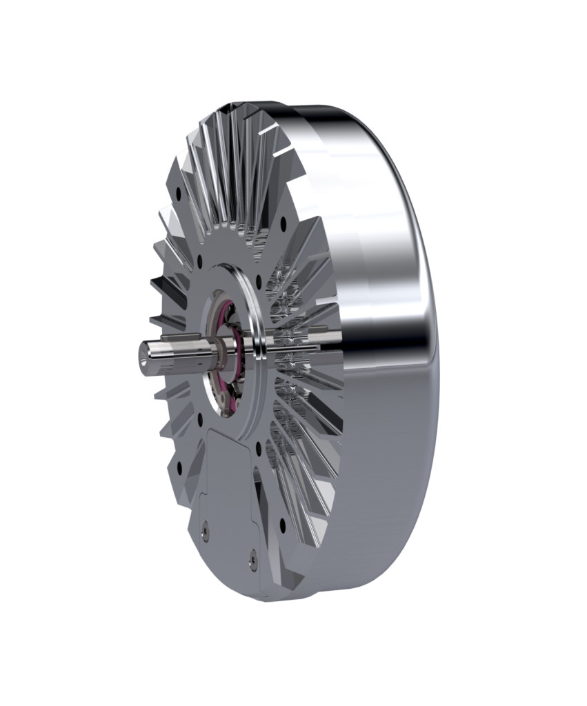 XR-15 In-Wheel Motor showing the optional solid shaft